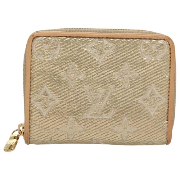 LOUIS VUITTON Monogram Laminated Jacquard Zippy Coin Purse M82483 Auth 99940A - Picture 1 of 15